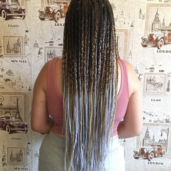 Классические афрокосы с канекалоном