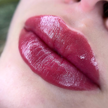 Помадный эффект