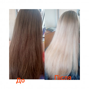 Розсвітлення полотна,натуральне пористе волосся,бажання кліє