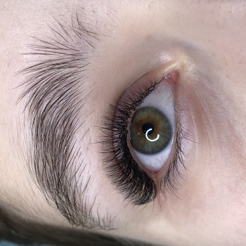 2d обєм 
фото Після - процедури нарощування вій 
Результат