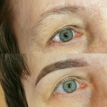 Коррекция бровей и покраска хной