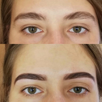 Коррекция бровей и покраска хной