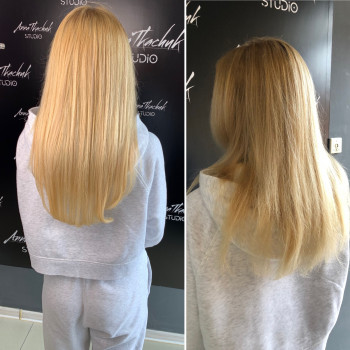 Нарощення волосся мікрокапсульне
                    Перукар-колорист Анна Хмельницький