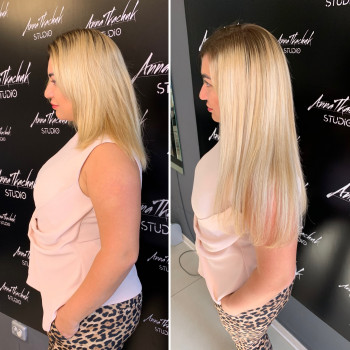 Нарощення волосся мікрокапсульне
                    Перукар-колорист Анна Хмельницький