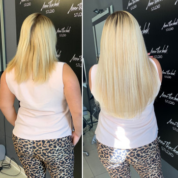 Нарощення волосся мікрокапсульне
                    Перукар-колорист Анна Хмельницький