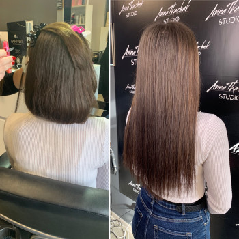 Нарощення волосся мікрокапсульне
                    Перукар-колорист Анна Хмельницький