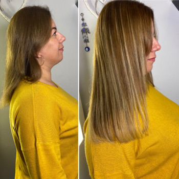 Нарощення волосся мікрокапсульне
                    Перукар-колорист Анна Хмельницький