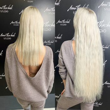 Нарощення волосся мікрокапсульне
                    Перукар-колорист Анна Хмельницький