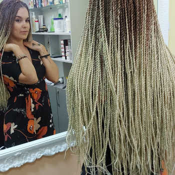 Плетение волос афрокосы, фото - Салон красоты Marafet by Marina Yshko