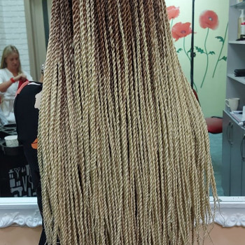 Плетение волос афрокосы, фото - Салон красоты Marafet by Marina Yshko