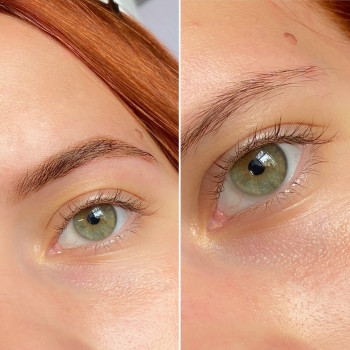 Окрашивание бровей краской и коррекция