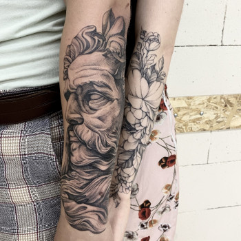 Тату посейдон, фото - Тату майстер Ирина Гаврильчук