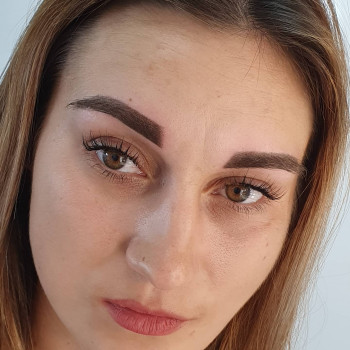 Перманентный макияж бровей + ламинирование ресниц