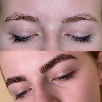 Окрашивание краской до/после