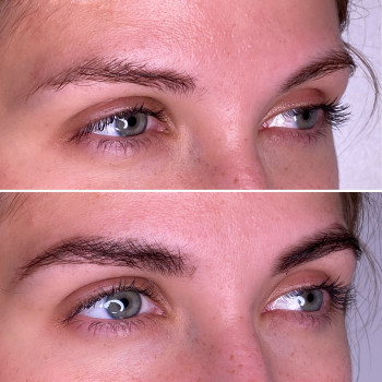 Окрашивание краской до/после