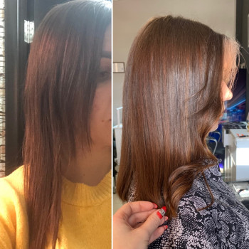 Частичное наращивание волос