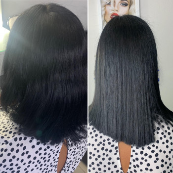 Кератиновое выпрямление волос