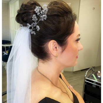 Свадебная прическа, фото - салон красоты ID Studio