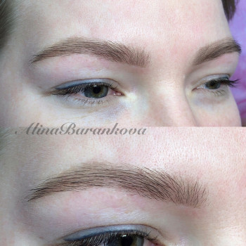 Перманентный макияж бровей (пудровые брови)
                    Салон краси Confetti Харків