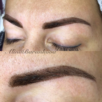 Перманентный макияж бровей (пудровые брови)
                    Салон краси Confetti Харків