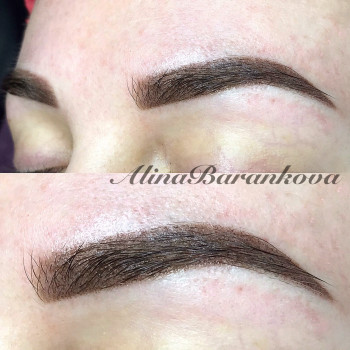 Перманентный макияж бровей (пудровые брови)
                    Салон краси Confetti Харків
