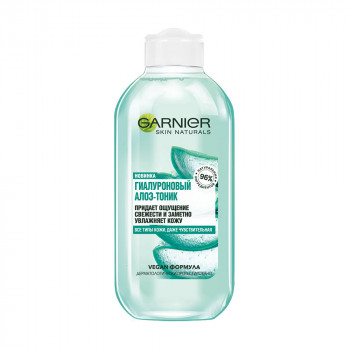Зволожувальний тонік для обличчя Garnier Skin Naturals Hyaluronic Aloe Toner з алое вера, 200 мл