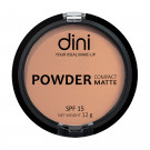 Компактна матувальна пудра для обличчя Dini Compact Matte Powder SPF 15, 04, 12 г