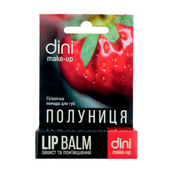 Гігієнічна помада для губ Dini Lip Balm Полуниця, 4.5 г