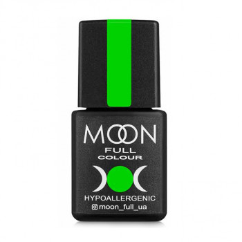 Гель-лак для нігтів Moon Full Neon Color Gel Рolish UV/LED, 702 салатовий яскравий, 8 мл