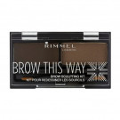 Набір для моделювання брів Rimmel Brow This Way 003 Dark Brown, 2.4 г