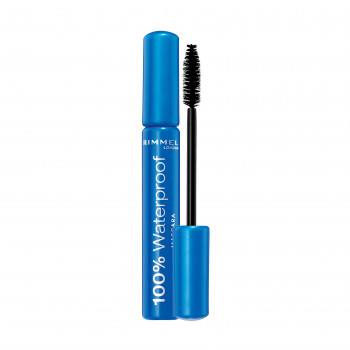 Водостійка туш для вій Rimmel 100% Waterproof Mascara Black, 8 мл