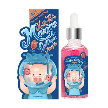 Сироватка для обличчя Elizavecca Witch Piggy Hell-Pore Marine Collagen Ample 95%  на морському колагені, 50 мл
