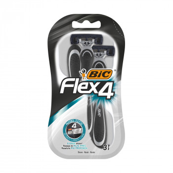 Одноразові бритви BIC Flex 4 чоловічі, 3 шт