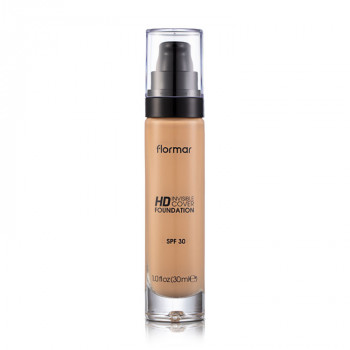 Тональна основа для обличчя Flormar Invisible Cover HD Foundation SPF 30, 080 Soft Beige, 30 мл