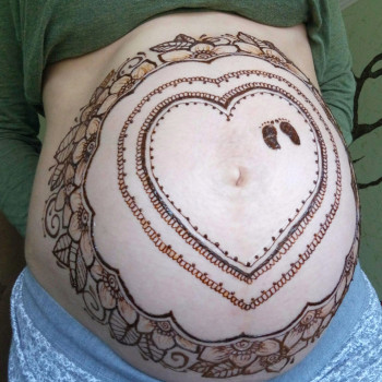 Тату Мехенди для беременных, украшение для домика малыша, фото - Тату майстер Катерина Шумбасова