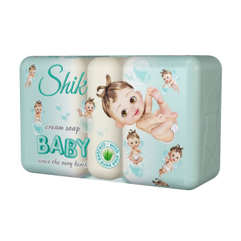 Дитяче крем-мило Shik Cream Soap Baby з екстрактом алое вера, 5*70 г (екопак)