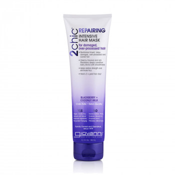 Відновлювальна маска Giovanni 2chic Repairing Intensive Hair Mask Blackberry & Coconut Milk для пошкодженого волосся, 150 мл