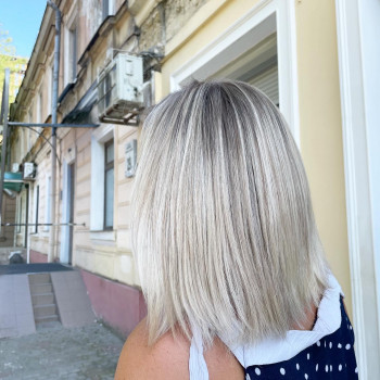 Airtouch с затемнённым корнем, фото - Перукар-колорист Карина Король