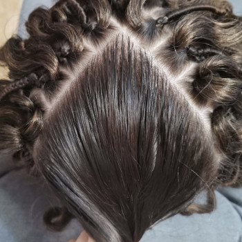 Афрокудри точечно