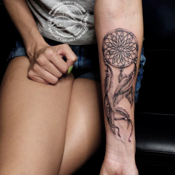 Тату ловець снів, фото - Тату майстер Альона Iванник