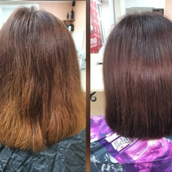 Стрижка волос +покраска волос