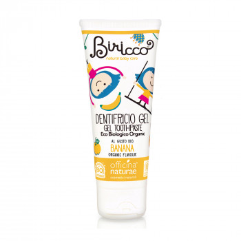 Дитяча органічна зубна паста Officina Naturae Toothpaste Gel Banana з банановим смаком, 75 мл