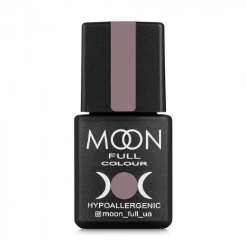 Гель-лак для нігтів Moon Full Color Hypoallergenic Gel Polish 323 сріблясто-бежевий з різнобарвним глітером, 8 мл