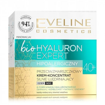 Ультразволожувальний крем-концентрат для обличчя Eveline Cosmetics Bio Hyaluron Expert 40+, 50 мл