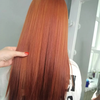 После (выход из чёрного за 1 раз) сложное окрашивание