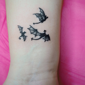 Тату дракон дотворк, фото - Майстер перманентного макіяжу Людмила Романова