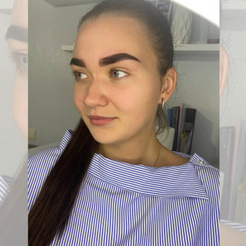 Окрашивание бровей 
Гель-краской Elan