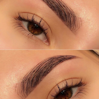 Коррекция и окрашивание бровей хной