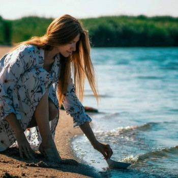Фотосесія на пляжі літня, фото -  