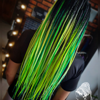 Плетіння волосся косички афрокоси, фото - Салон краси Dreads Freedom